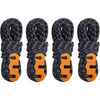 Guy Ropes 3mm Paracord Reflective Cord Guyline Nylon Rope with Tensioners for Outdoor Camping Hiking Awning Tent 3mm&4M juoda