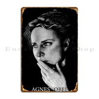Artistic Portrait Of Agnes Obel A Citizen Of Glass Poster Type Metal Sign Create Customized Cinema Party Create Tin Sign Poster 20x30cm（7.8x11.8inch）