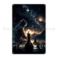 Chess Universe Metal Plaque Poster Plates Create Cinema Wall Decor Garage Tin Sign Poster 20x30cm（7.8x11.8inch）