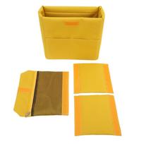 Waterproof Camera Insert Padded Bag Shockproof Camera Organizer Inner Case Bag Storage Bag for SLR Camera Lenses Flashes Yellow S