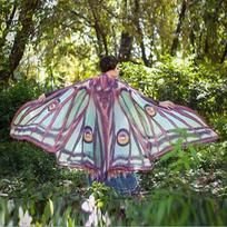 Party Butterfly Peacock Shawl Halloween Butterfly Cosplay Costumes Butterfly Cape  Festival Party žalia