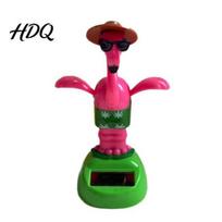 Resort Style Car Decor Solar Crane Bobble Head Decor Cute Animal Dashboard And Wings Swing Ornament Interior Decoration Creative Home Office A