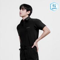 [Snowpeak] 37.5 Polo Short Sleeve T-Shirt Black (S26MMTPS36) 95(M)