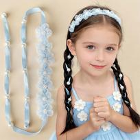 Organza Girls Hair Headband Boho Style Lace Hair Accessories Braiding Hair Ropes  Princess Styling