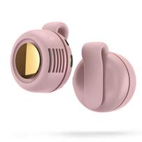 Portable Mini Turbo Fan 3 Speeds Quiet Clip On Fan Type C Rechargeable Lightweight Personal Cooling Fan for Summer Travel rožinė