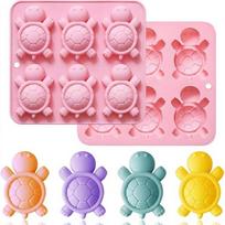 6 Options Chocolate Dessert Mold Turtle Shaped Baking Mould Mousse Cake Mold  Homemade Candy rožinė