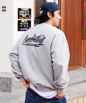 Cream Soda Lab Basketball Arc Big Logo Sweatshirt Gray M