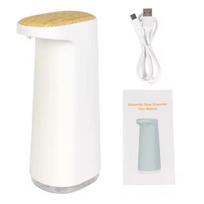 Multifunctional Automatic Soap Dispenser Suitable for Both Bathrooms and Kitchens. Smart Sensor-free Contactless Soap Dispenser. (White,No Plug Required&5 V) balta
