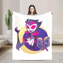 Millie Moxxie Fleece Throw Blankets Helluva Boss Anime Blankets for Bed Couch Lightweight Bed Rug Size: 75*100cm, Weight: 230 GSM