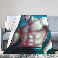 Choso vs Itadori Jujutsu Kaisen Blanket Quality Warm Soft Throw Blanket Winter Kids Adult Couch Chair Sofa Aesthetic Bedspread Size: 75*100cm, Weight: 230 GSM