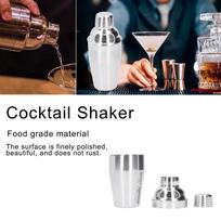 Stainless Steel Cocktail Shaker Built-in Strainer Bartender Mixing Tool Wine Shaker  Drink Mixing