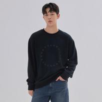 Jambangi Unisex) Circular Star Artwork Boss Terry Sweatshirt_Dn3Wts599-Bk Black/Xs