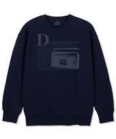 Astral Projection Retro Radio Loose Fit Sweatshirt_Navy Xl