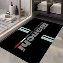 Bianchi Bike Floor Carpet Nordic Style Home Doormat Bathroom-Toilet Mats Bedroom Hotel Decor Mat (as the picture,40x60 cm)