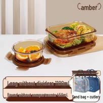 Glass Divided Lunch Box