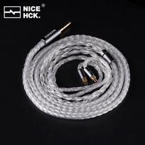NICEHCK IcyMoon HiFi In-ear Earphone IEM Cable OCC+Silver Plated OFC 2Pin/QDC for Nova WAN ER Gate Zero EDX ZSN Conch Vivace ZVX 3.5mm QDC