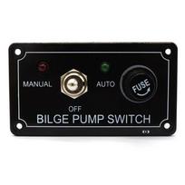 12V 5A Marine Bilge Pump Switch Panel MANUAL-OFF-AUTO for Boat Car ATV Yachts with LED Indicator Light juoda