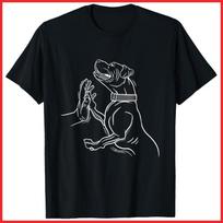 Pitbull Boxer Dog Dad Dog Mom Black Cotton T-Shirt S-5XL XXXL