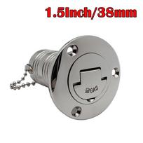 38mm/50mm Stainless Steel Deck Filler Cap Fuel Diesel Gas Waste Water Deck Filler Caps For Marine Boat Accessories 1.5inch Gas