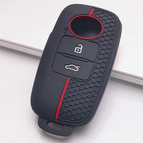 Silicone Key Cover for Toyota Raize Yaris Ativ Yaris Cross Veloz Avanza Rush Wigo Daihatsu Rocky Honeycomb Texture Anti Scratch Remote Key Protector juoda