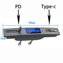 Retractable Hub Docking Station Center Console Docking Station USB Hub Fast Charger With Cable Adapter for Tesla Model Y Model 3 PD TYPE C