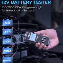 TOPDON BT50 Digital Battery Tester Portable Car Battery Monitor Car Cranking Charging Circut Tester Auto Analyzer Vehicle BT50