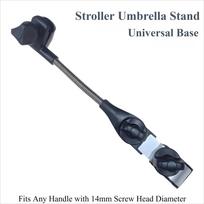 Hipacool 360° Adjustable Umbrella Holder for Golf Trolley Baby Stroller Umbrella Connector Clip to Handlebar Universal Clamp Umbrella Stand