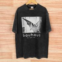 Bauhaus T Shirt Bela Lugosis Dead New Wave Goth Rock Post Punk Cocteau Twins Band Summer Mens Tops Clothes Washed Cotton Shirt S įvairiaspalvis
