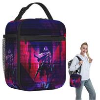 Omen V-Valorant Riot Games Insulated Lunch Bag for Women Children Portable Food Boxes Thermal Lunch Box Tote One Size