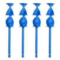 4Pcs Epoxy Mixers Helixs Paint Mixers Consistent Even Flowing Stirrer Paddle Drill Paint Power Tool Accessories