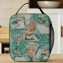 Tinker Bells Lunch Bag  Portable Lunch Box Child Picnic Print Cooler Bag Fun Oxford Tote Food Bags One Size
