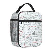 Bestselling Math Homework Double Layer Picnic Lunch Bag Car Driving Lunch Neoprene Lunch Bag One Size