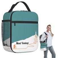 Mont Ventoux Cycling Artwork Insulated Lunch Bag for Women Children Portable Food Boxes Thermal Lunch Box Tote One Size