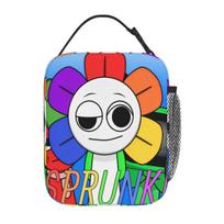 Sprunki Characters Game Insulated Lunch Bag Thermal Bag Lunch Container Leakproof Tote Lunch Box for Men Women Office Picnic One Size
