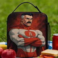 Invincible Omniman Lunch Bag  School Lunch Box For Child Cute Print Tote Food Bags Waterproof Convenient Cooler Bag One Size