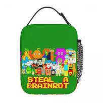 Steal A Brainrot Insulated Lunch Bags Thermal Bag Meal Container Tote Lunch Box Food Storage Bags School Outdoor One Size