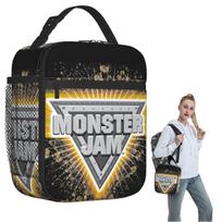 Monster Jam Insulated Lunch Bag for Women Children Portable Food Boxes Thermal Lunch Box Tote One Size