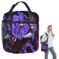Helluva Boss Cartoon Insulated Lunch Bag for Women Children Portable Food Boxes Thermal Lunch Box Tote One Size