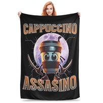 Italian Brainrot Plus Vintage Blanket Velvet Summer Multifunction Super Soft Throw Blankets for Home Outdoor Quilt Size: 75*100cm, Weight: 230 GSM