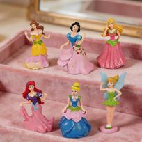 Disney 6pcs Princess Figure Ornament Birthday Cake Decoration Creative Home Desktop Doll Princess 6pcs