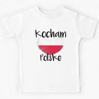 Kocham Polske, I love Poland, go Poland Kids T-Shirt 120
