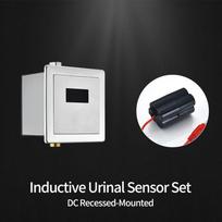 HLK  Brass Concealed Urinal Sensor Flush Valve Accessories Touchless Infrared Panel Inductive Manual Water Saving