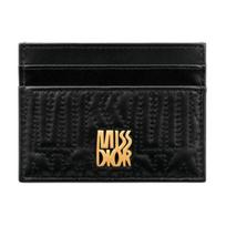 DIOR Miss Dior Lambskin Card Holder Card Holder Womens Black Basic Set (Bag + Dustproof Bag) juoda