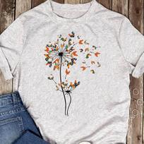 Dandelion Chicken Flower Shirt - Floral Chicken Tree Lover T-Shirt - Farmer Shirt, Funny Chicken Shirt, Summer Shirt, Chicken Shirt 4XL