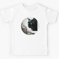 Cat Noir #855 | Black Cat Kids T-Shirt 160