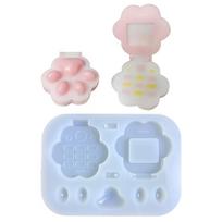 Resin Shaker Mold,for Cat Claw Phone Silicone Quicksand Mould for DIY Crafts Mak 1
