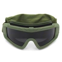 Tactical Desert Goggles Military Windproof Anti-Fog Impact-Resistant Sports Eyewear for Cycling, Airsoft, Outdoor Adventures BR
