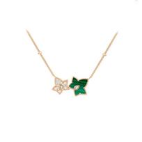 Lola Rose necklace Ivy Series Double Leaves Exquisite High-end Texture Fashion Simple Light Luxurious Temperament Gentle Niche Student Wear LR50048 auksas