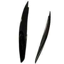 ABS Glossy Black Car Front Headlight Eyebrow Eyelids Trim For BMW E81 E82 E87 E88 2004-2014 Carbon Look Headlamp 3D Stickers Gloss Black