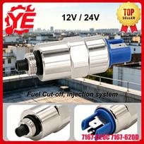 12V 24V Kuro sustabdymo solenoidinis vožtuvas 7167-620C 7167-620D 7185-900T, skirtas Delphi Lucas Cav, Kuro išjungimui, Įpurškimo sistemai 26420472 471 24V